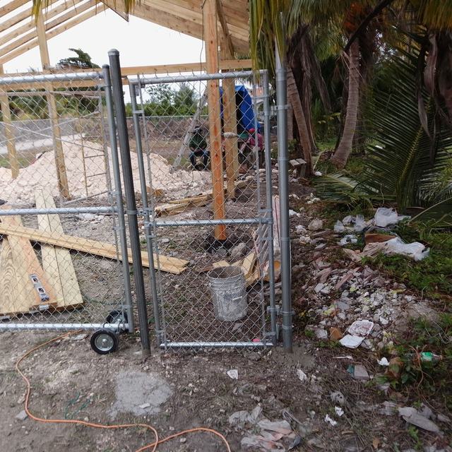 New gate and fence installed